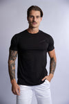 men's black cotton classic tee