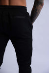 men's premium joggers back zip pockets