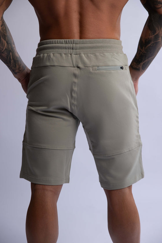 slim fitted knee length shorts for men